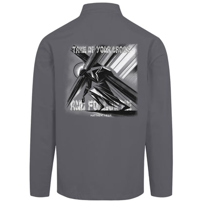 Soft Shell Jacket B&W: Mens - Take Up Your Cross