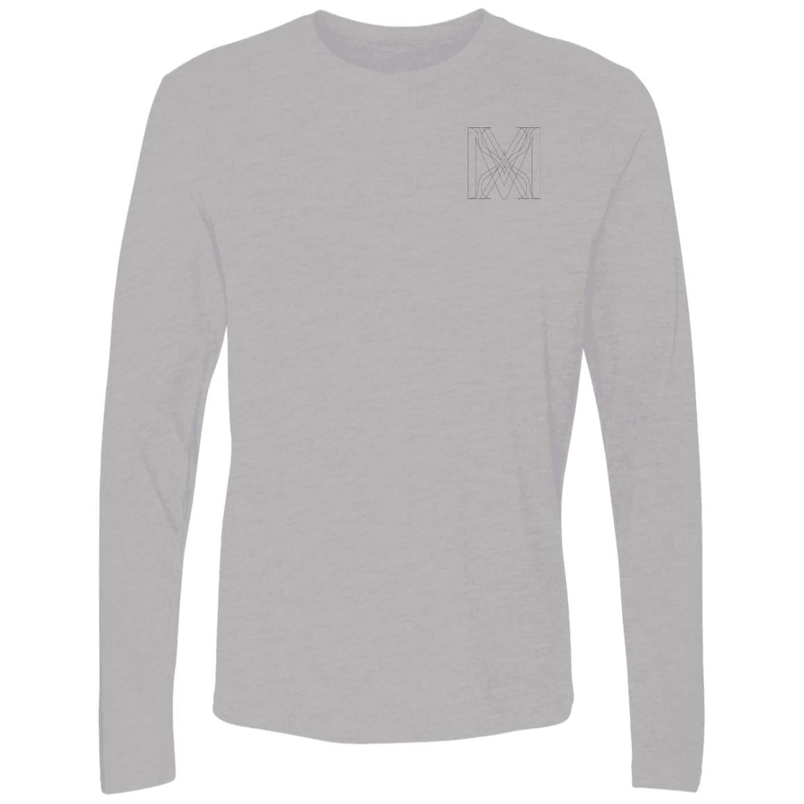 Premium Long Sleeve B&W: Men - Take Up Your Cross