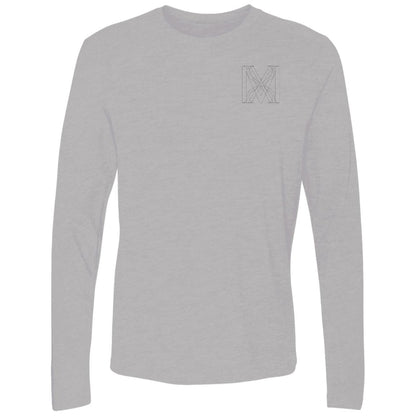 Premium Long Sleeve B&W: Men - Take Up Your Cross